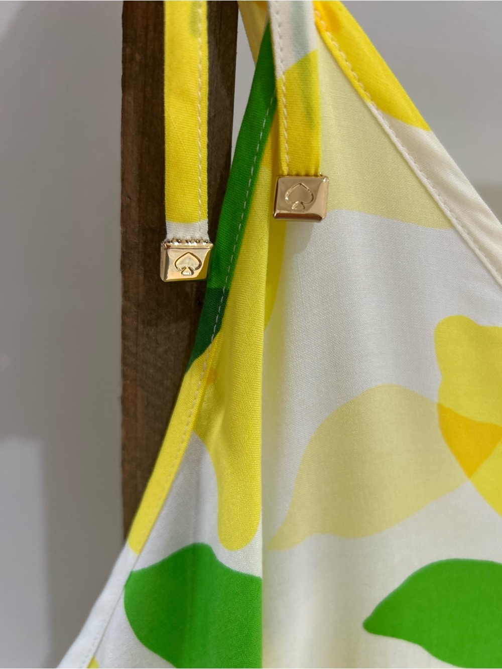 Kate Spade New York Lemon Print Romper Swim Coverup Size XL NWT Playful Beach - Picture 2 of 11